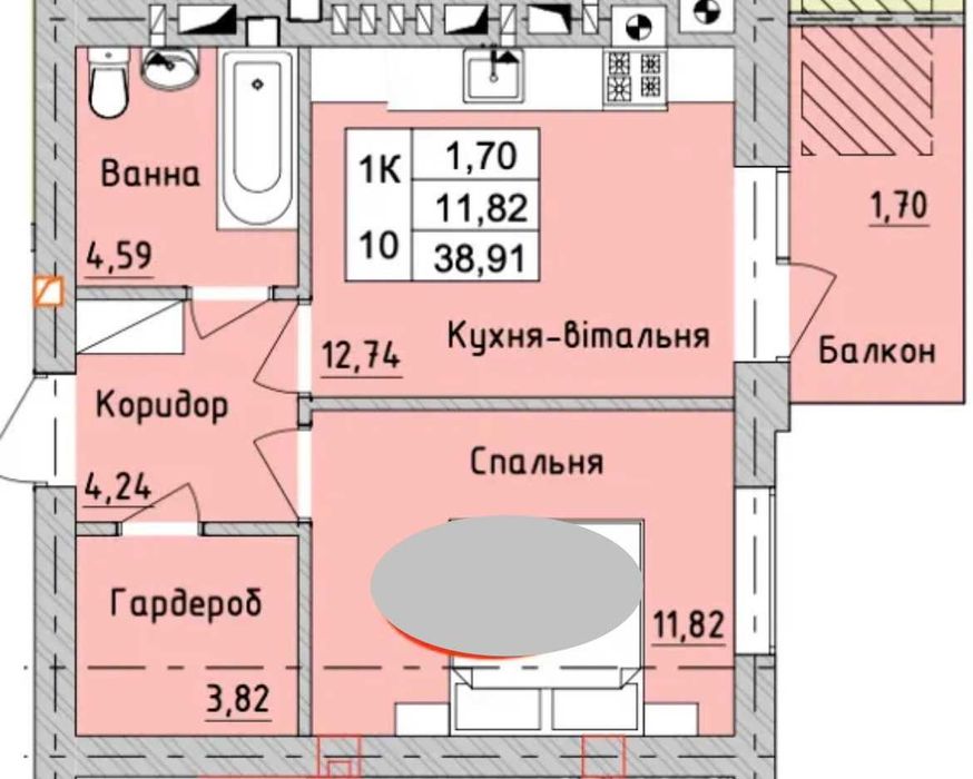 Квартира на ЖК «Бургундія 3» в Києві, ID 269818, фото №1