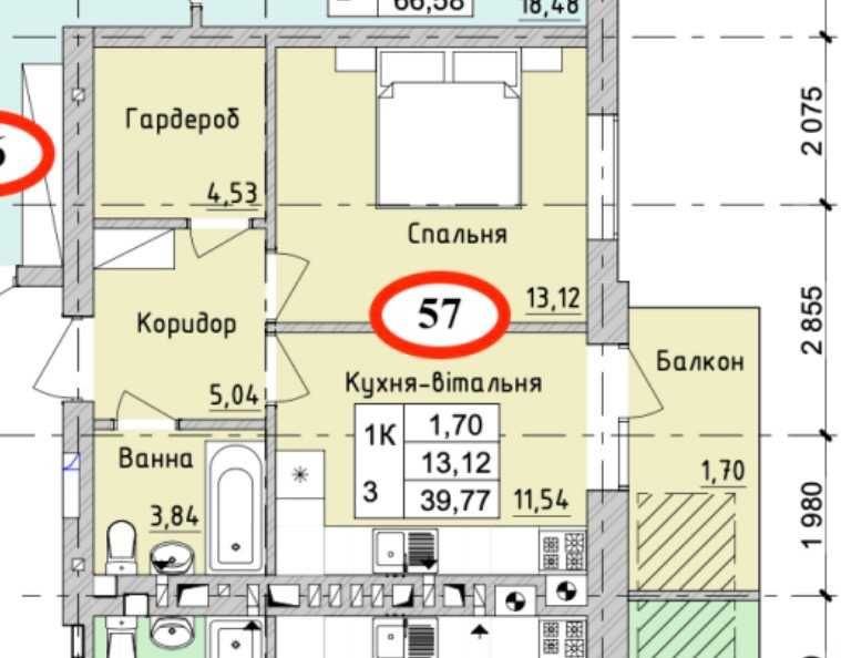 Квартира на вул. Ірпінь, буд. №4 в Київ, ID 246912, фото №2