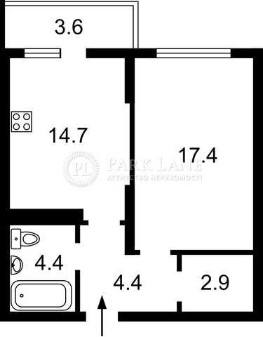Квартира на вул. Загорівська, 25 в Києві, ID 213060, фото №2