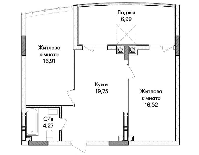 Квартира на вул. Будинок 39 в Києві, ID 241784, фото №5