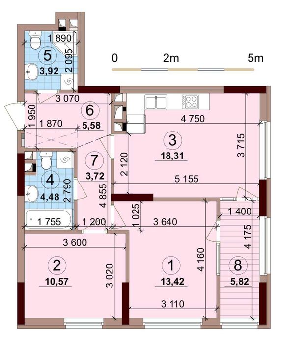 Квартира на вул. Олександра Олеся, 8/17 в Київ, ID 213673, фото №1