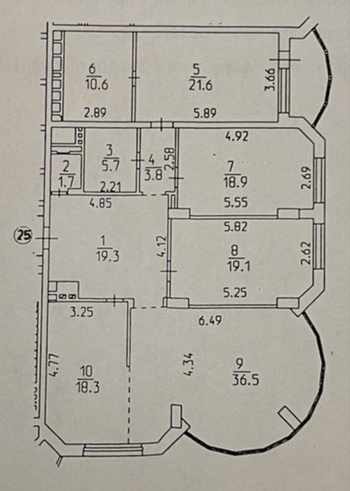 Квартира на вул. Левка Лук'яненка (Маршала Тимошенка), 21 в Києві, ID 213850, фото №10