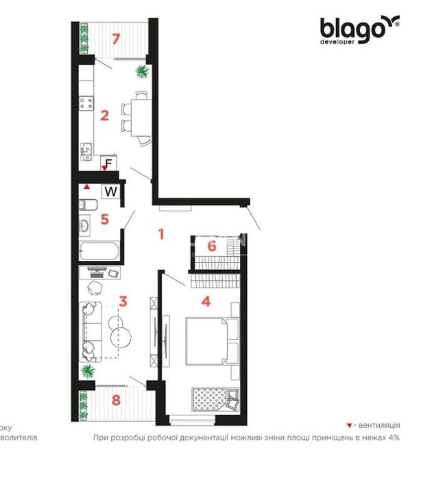 Квартира на ЖК Family Plaza в Івано-Франківську, ID 213887, фото №18