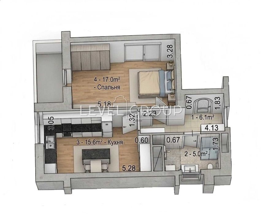 Квартира на ЖК City Hub в Києві, ID 214330, фото №6