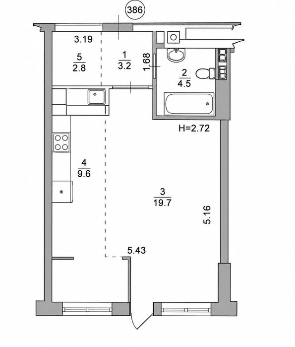 Квартира на ЖК Метрополіс в Києві, ID 312129, фото №5