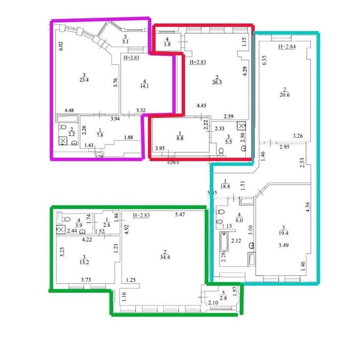 Квартира на бул. Миколи Міхновського, 14-16 в Києві, ID 214743, фото №5