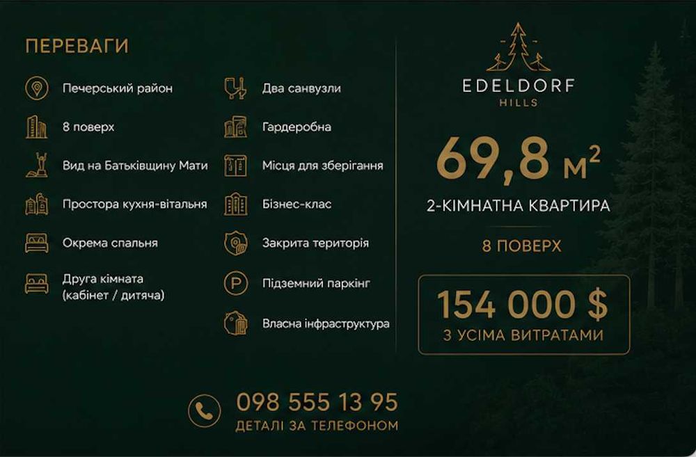 Квартира на ЖК Edeldorf Hills в Києві, ID 214972, фото №2