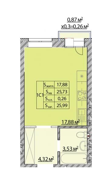 Квартира на ЖК Молодість в Києві, ID 227157, фото №1