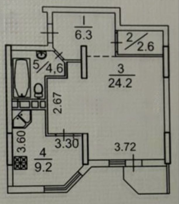 Квартира на вул. Академіка Вільямса, 3/7 в Києві, ID 215191, фото №6