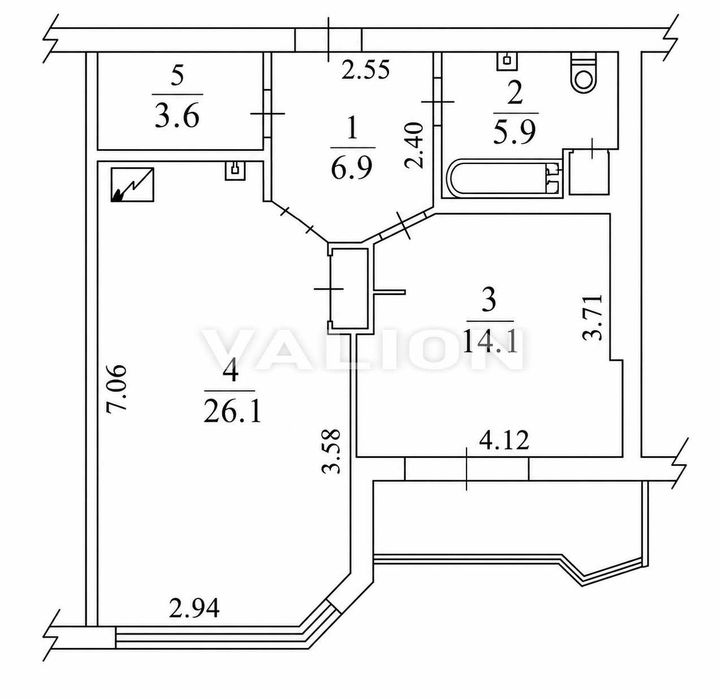 Квартира на вул. Мокра, 16 в Києві, ID 215460, фото №14