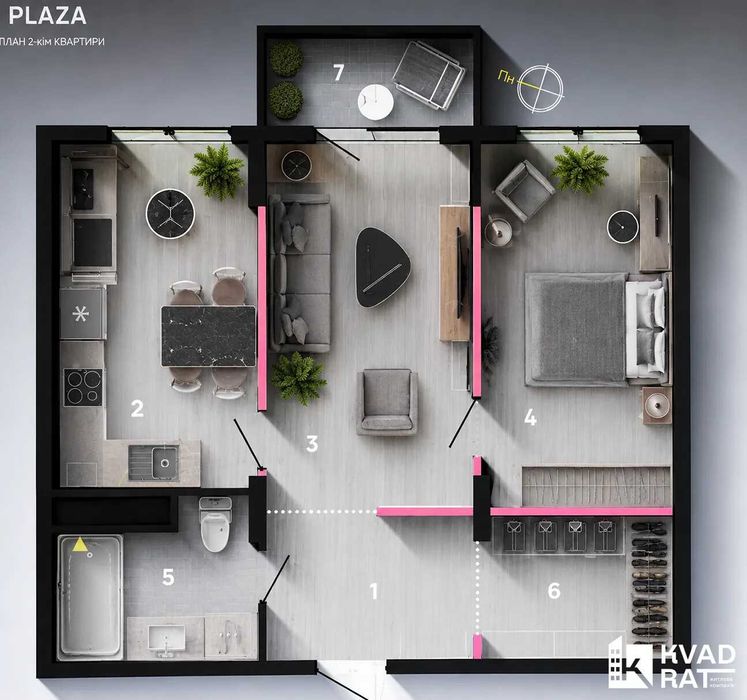 Квартира на ЖК Family Plaza в Івано-Франківську, ID 215591, фото №2