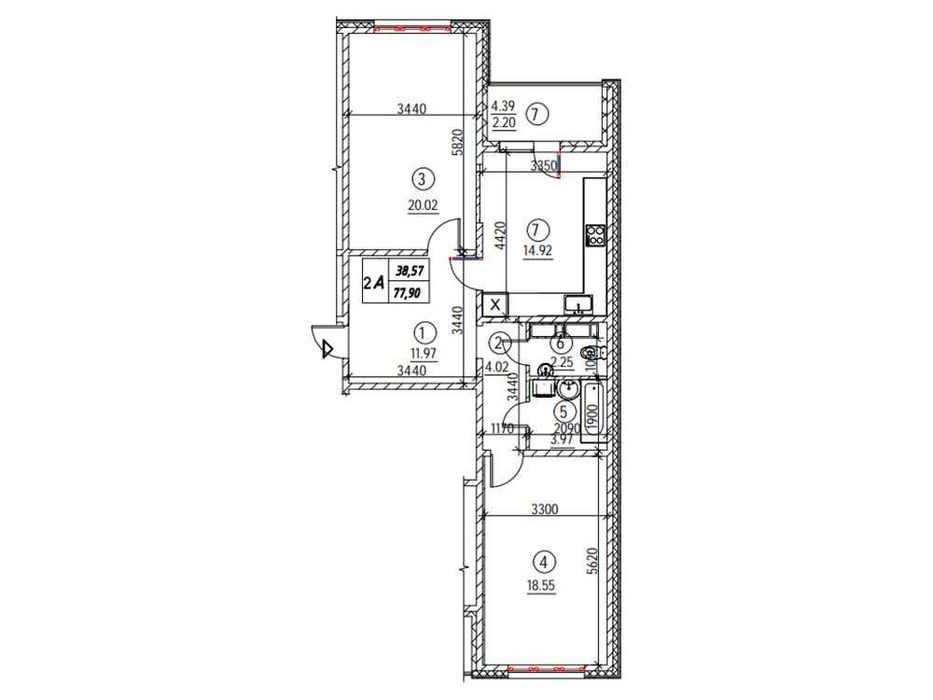 Квартира на вул. Коноплянська, 22 в Києві, ID 215652, фото №10