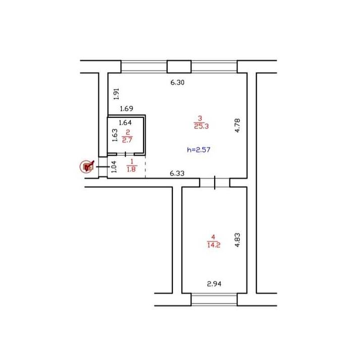 Квартира на вул. Зеленая, 17 в Києві, ID 323728, фото №10