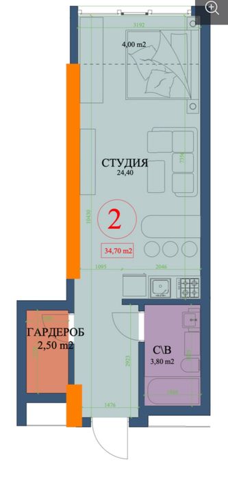 Квартира на вул. Куликівська, 32 в Харкові, ID 218075, фото №10
