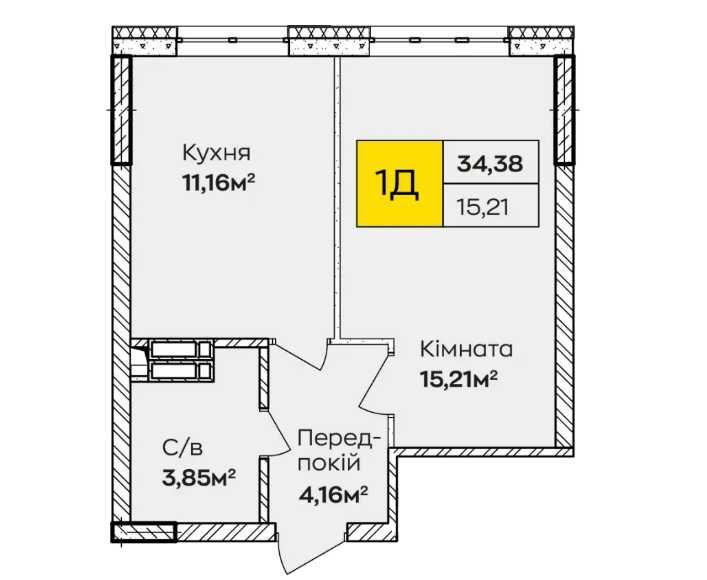 Квартира на ЖК Синергія Київ в Київ, ID 218241, фото №4