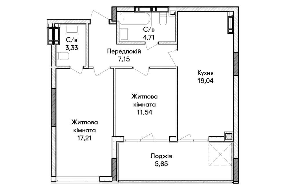 Квартира на вул. Ірпінь, 42 в Києві, ID 246076, фото №5