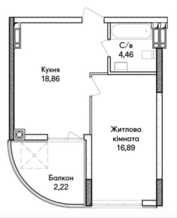 Квартира на Ірпінь в Києві, ID 259725, фото №2