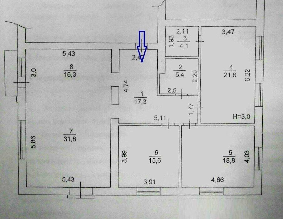 Квартира на вул. Білицька, 108-А в Києві, ID 349290, фото №23