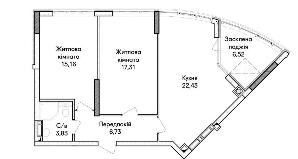 Квартира на вул. Ірпінь, 38 в Києві, ID 241430, фото №5