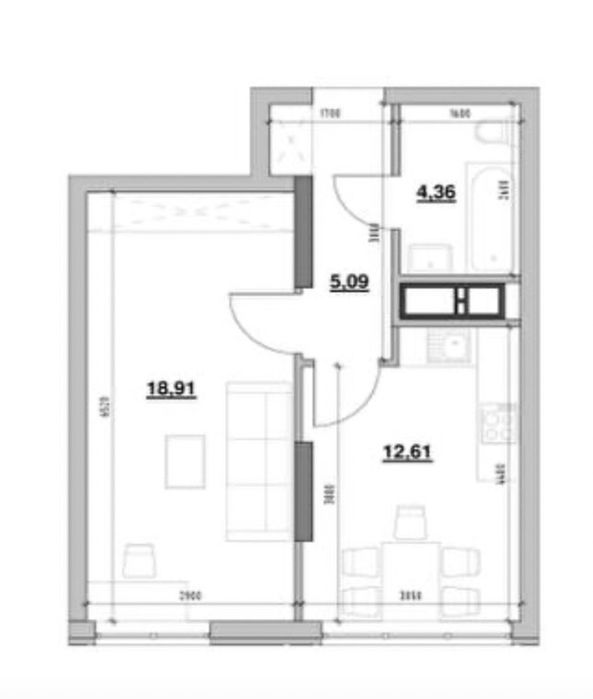 Квартира на вул. Андрія Верхогляда, 30 в Києві, ID 238083, фото №2