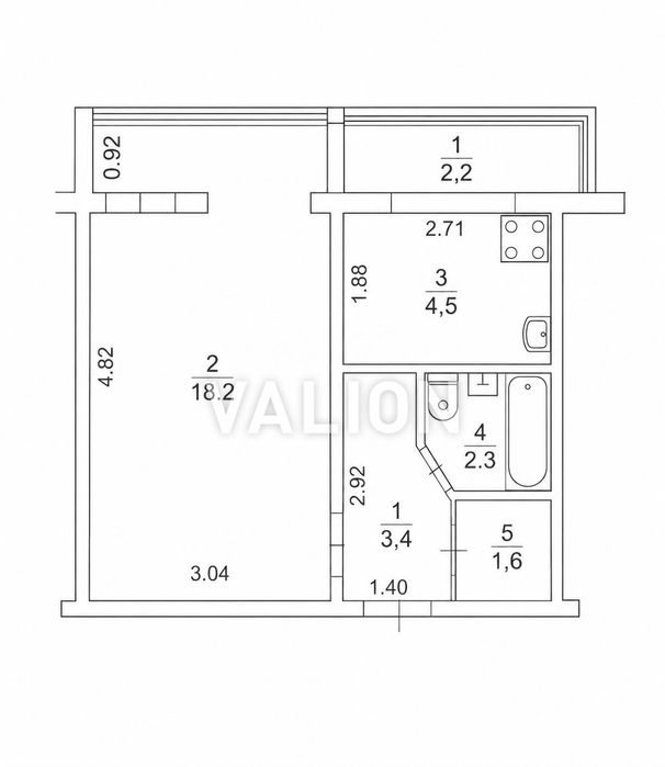 Квартира на вул. Копилівська, 21 в Києві, ID 236680, фото №13
