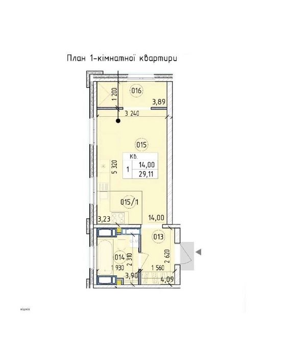 Квартира на вул. Максимовича в Києві, ID 242343, фото №2