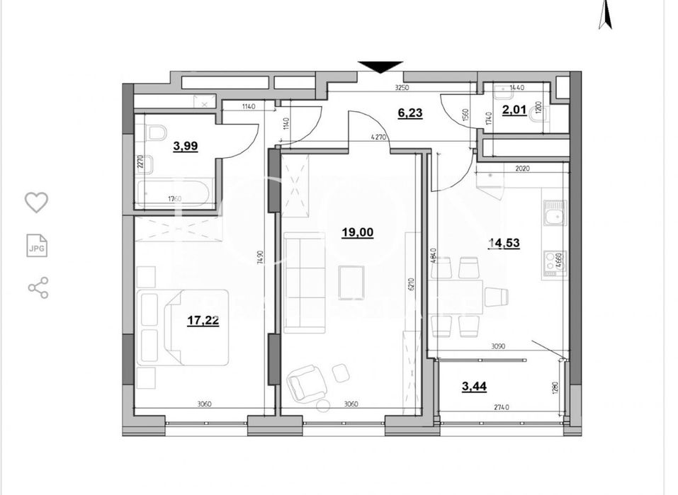 Квартира на шосе Залізничне, 45а в Київ, ID 248047, фото №3