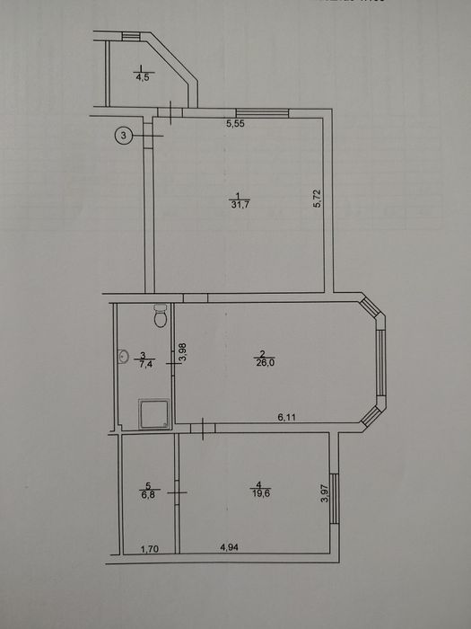 Квартира на центр Чернігова, район Деснянської Правди в Чернігові, ID 250594, фото №9
