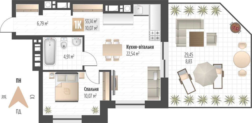 Квартира на вул. П. Орлика, 53 в Львів, ID 250767, фото №2