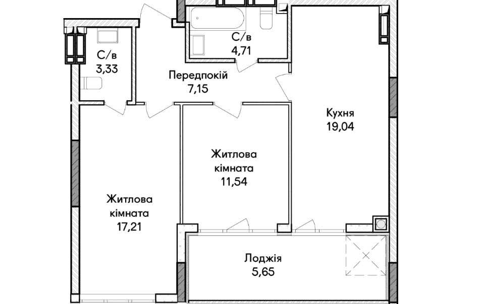 Квартира на вул. Синергія, 42 в Києві, ID 252105, фото №6