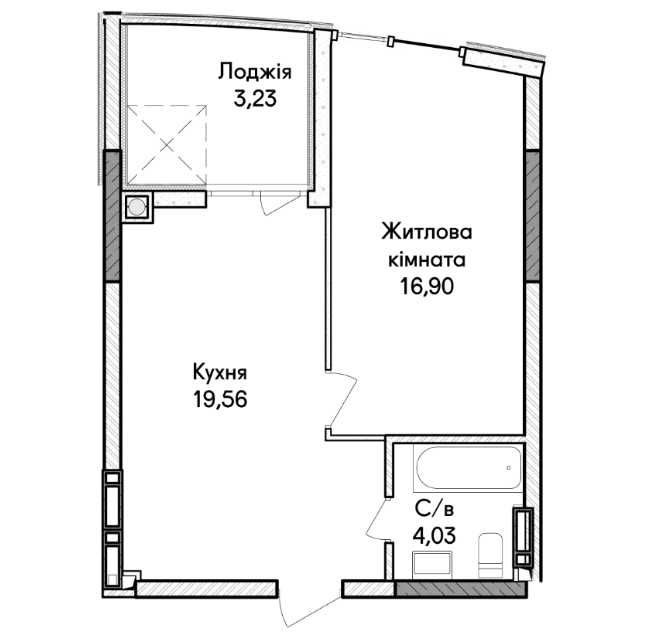 Квартира на вул. Синергія, 40 в Київ, ID 252648, фото №4