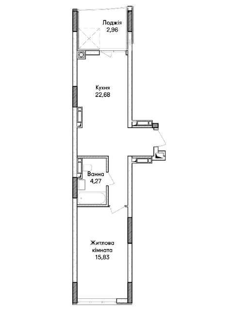 Квартира на вул. Синергія, 39 в Київ, ID 252710, фото №4