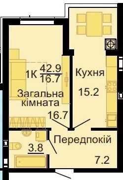 Квартира на просп. Героїв Небесної Сотні, 38 в Київ, ID 256060, фото №2