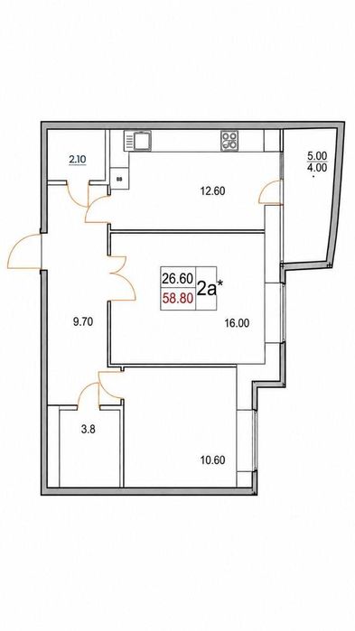 Квартира на ЖК Сонячна Оселя в Києві, ID 258394, фото №19
