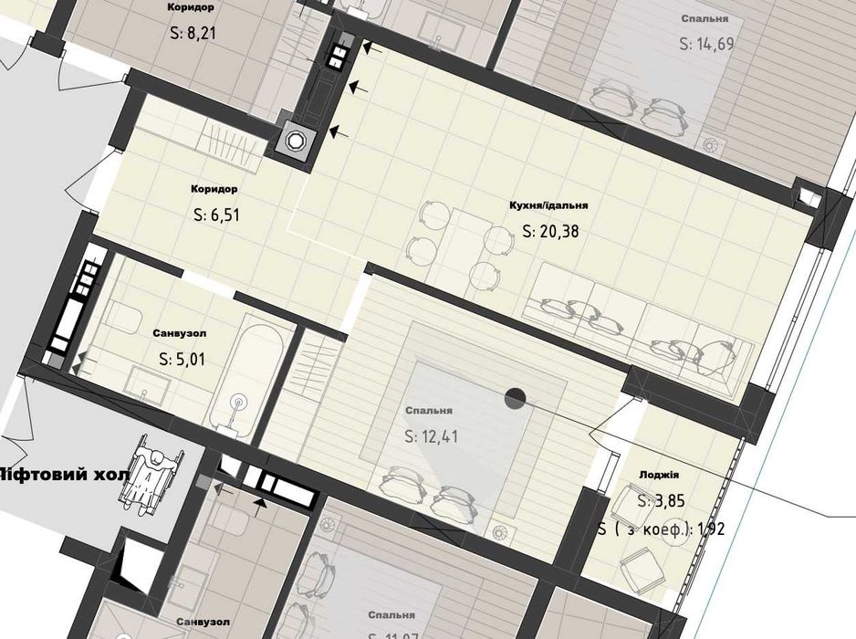 Квартира на вул. Брюховицька, 35 в Львові, ID 257678, фото №7