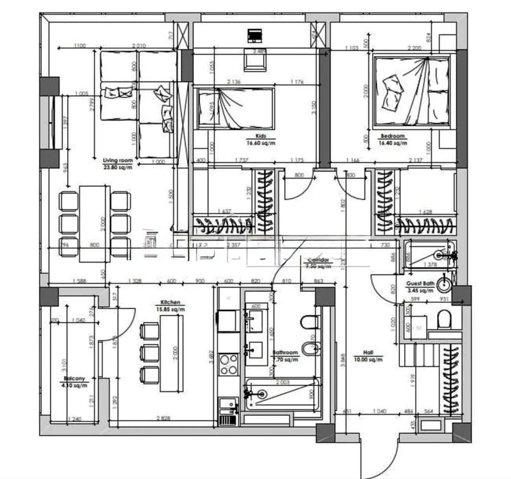 Квартира на вул. Антоновича, 44 в Києві, ID 258204, фото №16