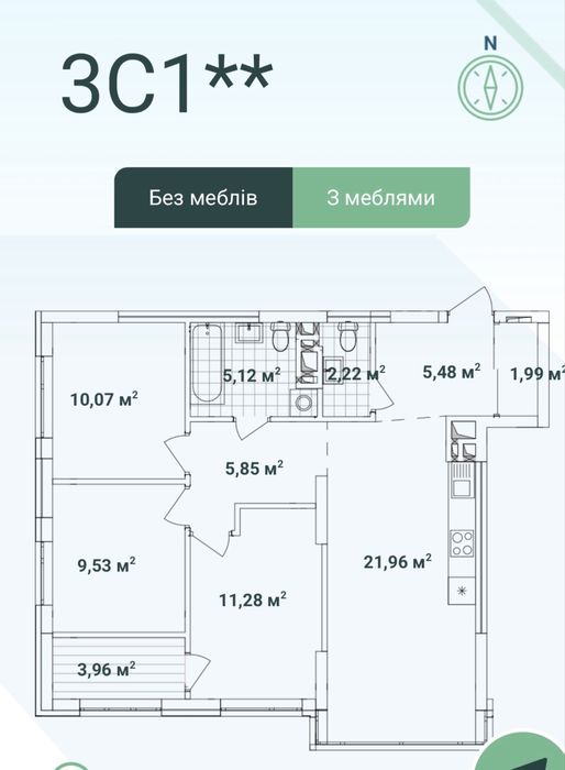Квартира на Житловий комплекс: «Київ з Варшавський 3» в Києві, ID 259181, фото №1