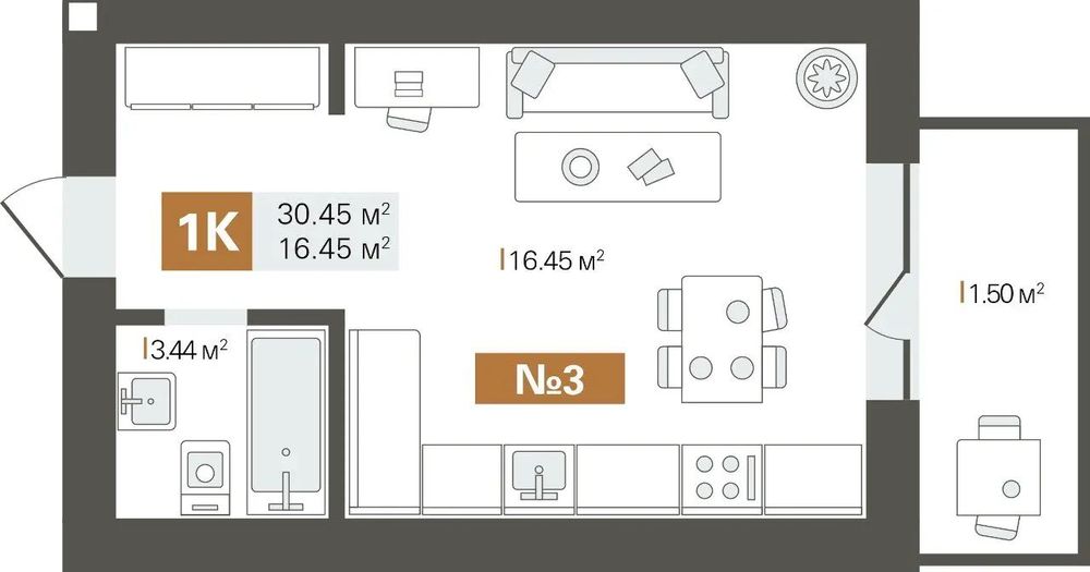 Квартира на ЖК Park Residence в Києві, ID 261916, фото №12