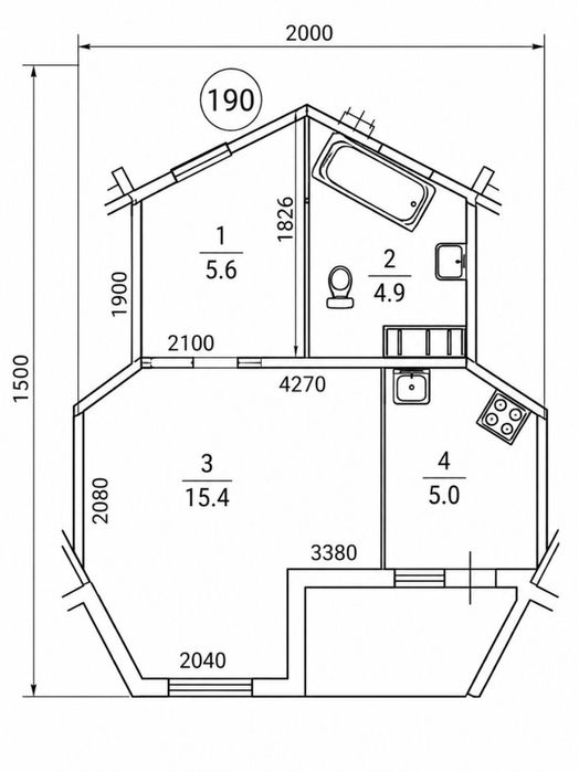Квартира на вул. Милославська, 18 в Києві, ID 261926, фото №2