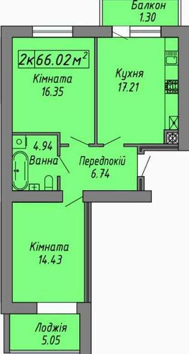 Квартира на ЖК «Скандинавія» в Івано-Франківську, ID 262195, фото №15