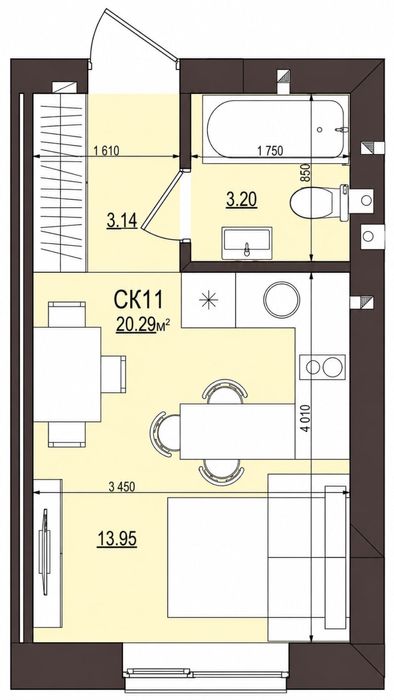 Квартира на ЖК Сенсація в Києві, ID 305249, фото №5