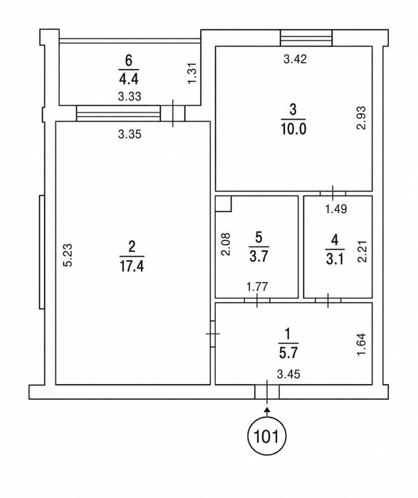Квартира на вул. Драгоманова, 8 в Києві, ID 263318, фото №8