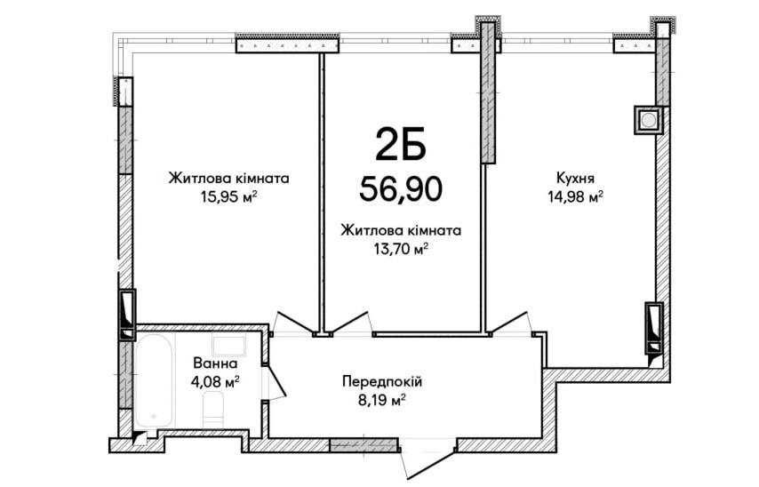 Квартира на ЖК «Синергія Сіті» в Києві, ID 263967, фото №6