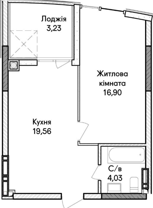 Квартира на ЖК «Синергія Сіті» в Києві, ID 264078, фото №2