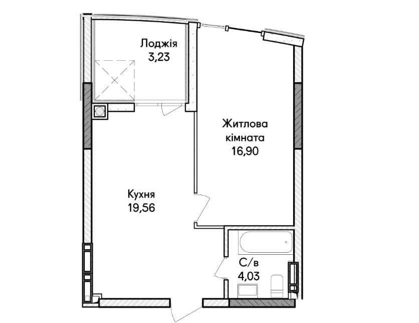 Квартира на вул. Кобилянської, 40 в Києві, ID 264804, фото №5