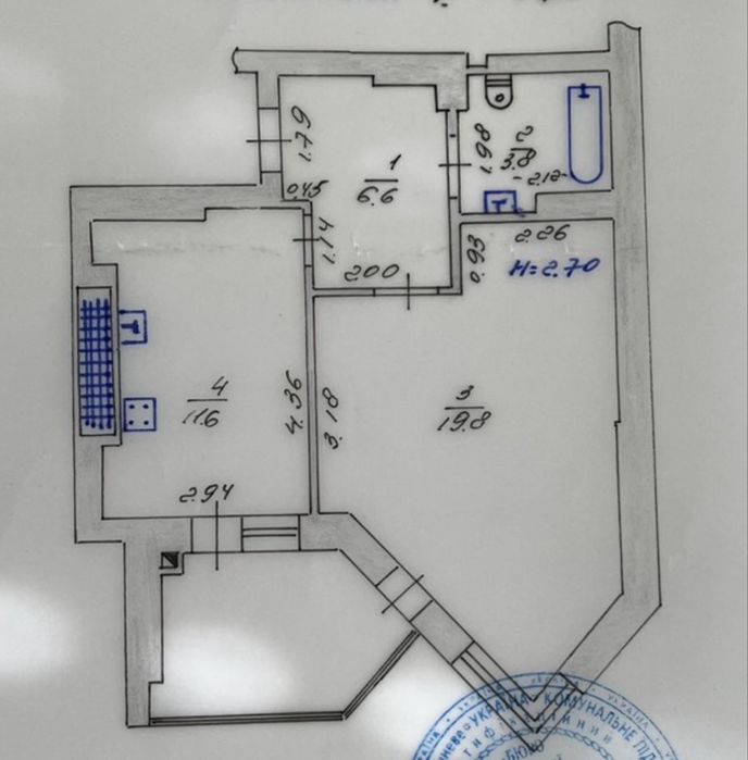 Квартира на вул. Теплична, 38 в Києві, ID 308935, фото №9