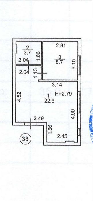 Квартира на вул. Поліська, 4 в Києві, ID 265555, фото №2