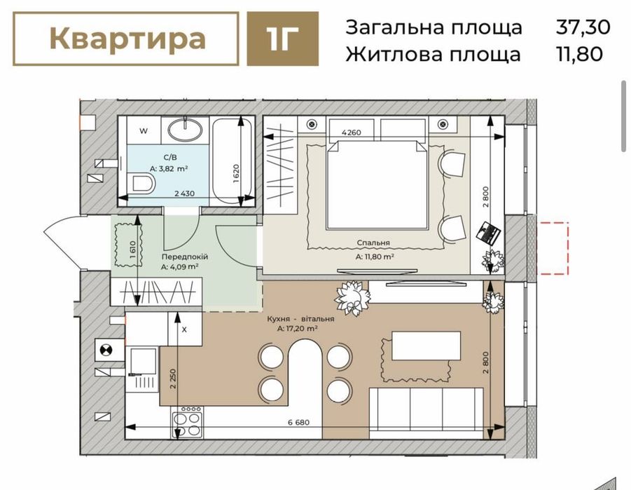 Квартира на Клубний будинок Дублін Парк в Києві, ID 265596, фото №1