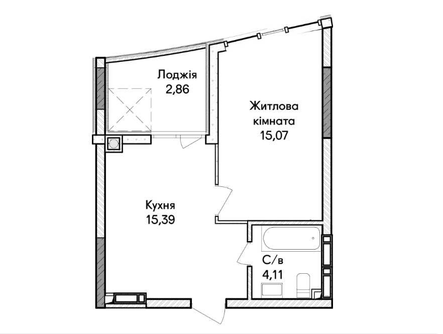Квартира на вул. Кобилянської, 42 в Києві, ID 265876, фото №9