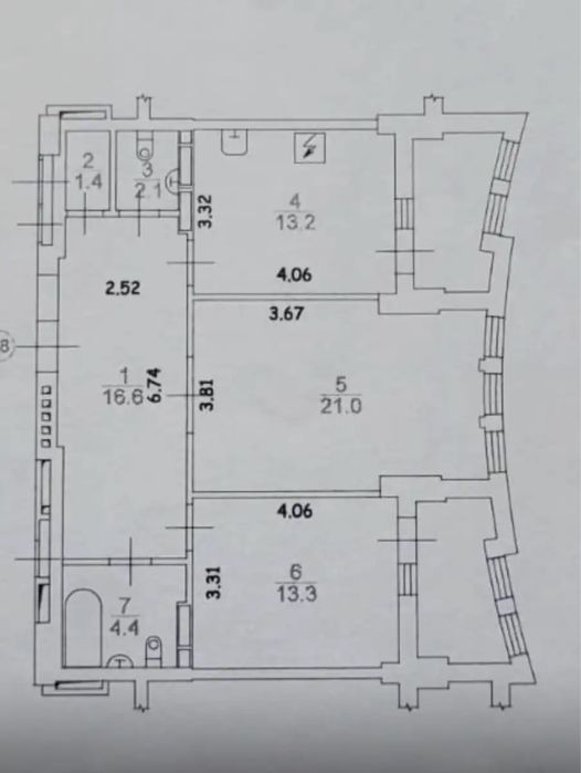 Квартира на вул. Ернста, 16А в Києві, ID 303411, фото №12